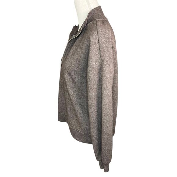 Thread 4 thought brown half zip sweatshirt neutral casual - Picture 4 of 7